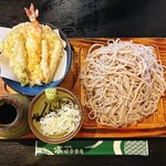 味奈登庵 - つけ天　大盛　1200円税込