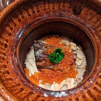 東麻布 いち川 - 鮭とイクラと松茸のご飯