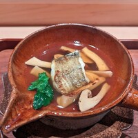 東麻布 いち川 - 松茸とエボ鯛の土瓶蒸し