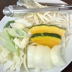 ふくろう亭 - 141018北海道　ふくろう亭　野菜盛り合わせ400円