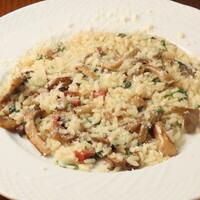 ホタテとキノコのリゾット