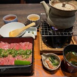 いせもん本店 - 松坂牛のレアステーキ重　竹のセット