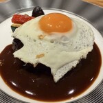 築地鉄板焼 Kurosawa - 特製ハンバーグコース3600円のハンバーグ