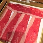 美山 - しゃぶしゃぶの牛肉