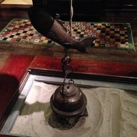茶寮 柴扉洞 - 囲炉裏に吊るしてある自在鉤も懐かしい
