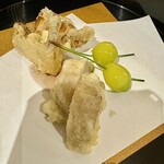 笹乃雪 - 「天ぷら」里芋、舞茸、銀杏