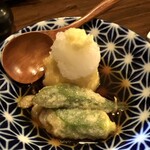 呑み喰い処 一久 - 【'25.10】 イチヂクの揚げ出し　600えん