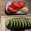 焼鳥日高 - 冷しトマト　きゅうり漬け