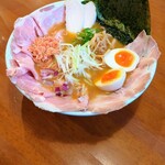 麺屋 美鶏 - 料理写真:鶏白湯らーめん  全部乗せ  ( 海老 )