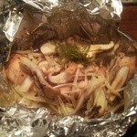 食彩酒房 会家 - 鮭とキノコのホイル焼き