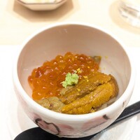 銀座 すし傳 - ムラサキウニとイクラの小丼