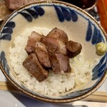 中華そば 鴨福 - 鴨丼ハーフサイズ  300円