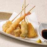 村さ来 - 海鮮5種盛り合わせ (串カツ)
