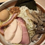 麺屋一燈 - 塩汁なし鶏白湯そば+味玉