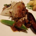 カントニーズ 燕 - 野菜のみを使って作った自家製のVXO醤ソースの海老