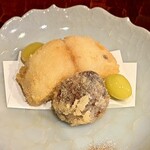 日本料理 かしづき - 甘鯛と松茸フライ