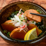 あん肝ポン酢 ～奈良漬添え～
