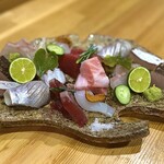 酒肴結 さかぐち - 料理写真:おまかせお造り盛り合わせ　※写真は2人前