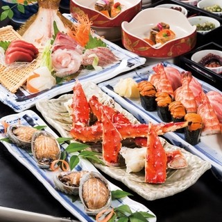 h Sushi Uogashi Nihonichi - コースは全て2時間飲み放題付き4500円～