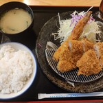 돈카츠 키노야 사가 미나미혼텐 - とんかつ（エビフライ、ヒレカツ、ロースカツ）