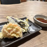 手打ちそば　馬力屋 - 野菜天　¥420
