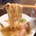 麺や 麗 - 「しょうゆ」⑧ ※麺はこんな感じ