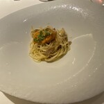 セッタンタ - 雲丹と舞茸のペペロンチーノ