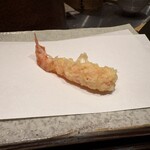 天ぷら あらたみかわ - 海老 1本目