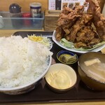 竜園 - 前々回食べた唐揚げ定食
