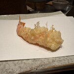 天ぷら あらたみかわ - 海老 2本目