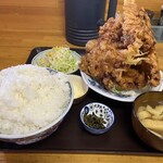 竜園 - 前回食べた唐揚げ定食