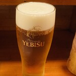 酒どこ べらぼう - 最初に頼んでビール