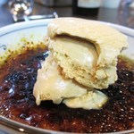 ル・コントワール・ドゥ・レジオン - ピスタチオのクレームブリュレ　黒糖アイス