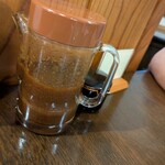 勝烈庵 - 美味しいソース、2人で半分は飲んだのかな♪