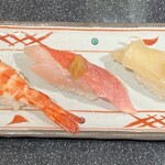 すしざんまい - 秋の味覚三貫にぎり