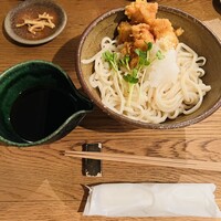 自家製粉石臼挽きうどん 青空blue 本店 - 大山若どり天ぶっかけ 1390円  ブレンドうどん