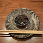 六雁 - 『デザート②』
      
      ・ふり青柚子
      ・作りたての葛切り
      ・和三盆蜜