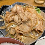 和食処 一心 - 弁天定食①の生姜焼き