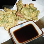 しぃーぶん - ゴーヤと島豆腐のかき揚げ