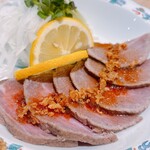 地鶏食べ放題 個室居酒屋 串楽 - サッパリ爽やかな牛ステーキ！いくらでも食べられちゃう美味しさ！