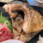 てっぺん - シマアジのカマ塩焼き♡