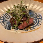 ほむら - ⑤並木牛イチボ、椎茸、お麩、山菜ミズ　