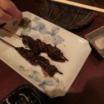 千代の追風 - うなぎ肝串１本４００円