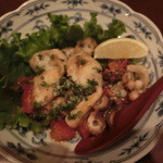 千代の追風 - 生だこトマトガーリックバターソティ ８５０円