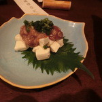 千代の追風 - 酒盗クリームチーズ ５８０円