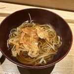 日本橋 蕎ノ字 - 桜海老かき揚げ　蕎麦