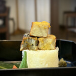 茶房 半兵衛 - ・むし養い〜なま麸田楽・断面