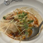 中華蕎麦 瑞山 - 胡麻ダレ水餃子　濃厚でコクがあるこの胡麻ダレだけでご飯いける！