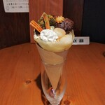 とうふや たかはし - 抹茶チョコドーナツが乗った和風クレープ