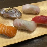 米仙 - おまかせ五貫盛り（サービスセット）